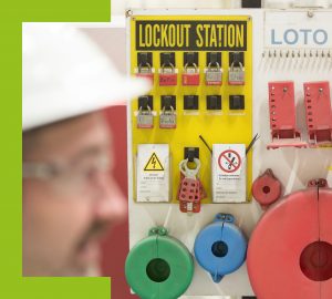HSE Arbeitssicherheit LOTO Lock out Tag out